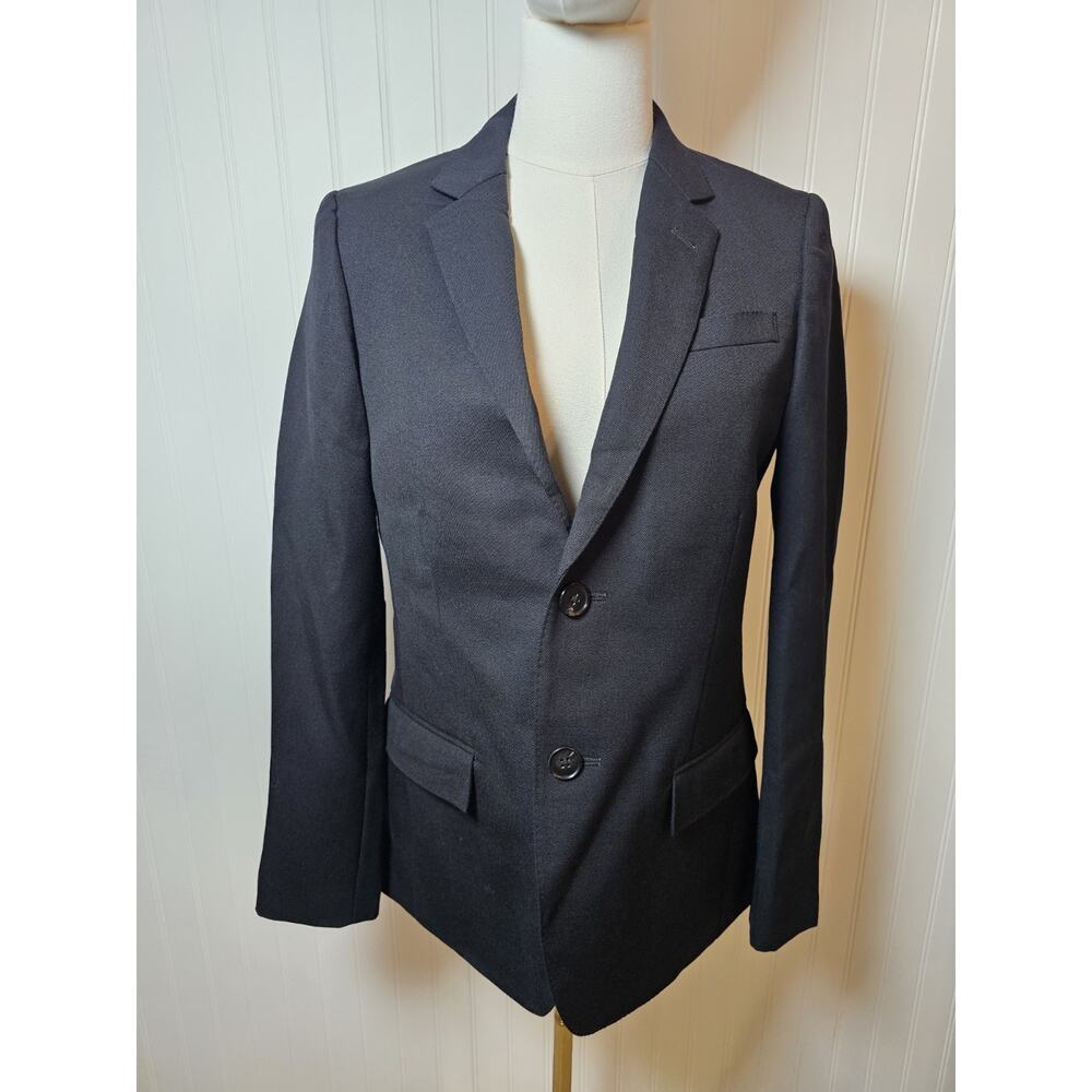 J. Crew Ludlow Wool Blazer Women's Size 6 Black Schoolboy Preppy Academia Career
